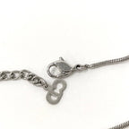 Dior Necklace Heart Silver Color Plated — view 5