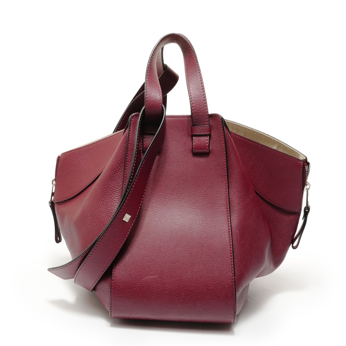 Loewe Handbag Hammock Leather Bordeaux — view 2