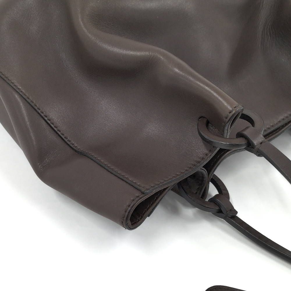 Gucci Tote Dark Brown Leather — view 6