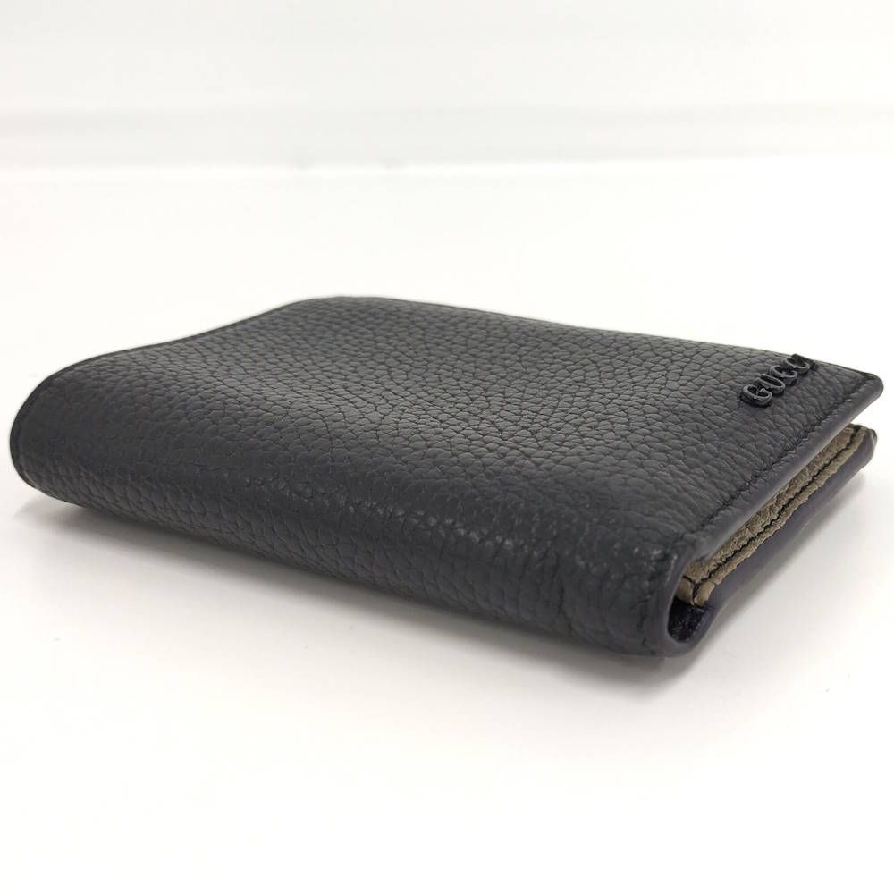 Gucci Compact Wallet Leather Navy — view 7