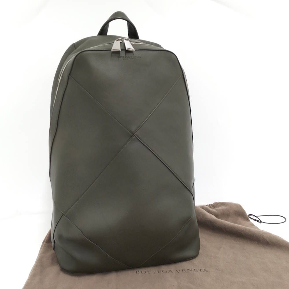 Bottega Veneta Backpack Large Butterfly Calfskin Leather Olive Khaki — view 9