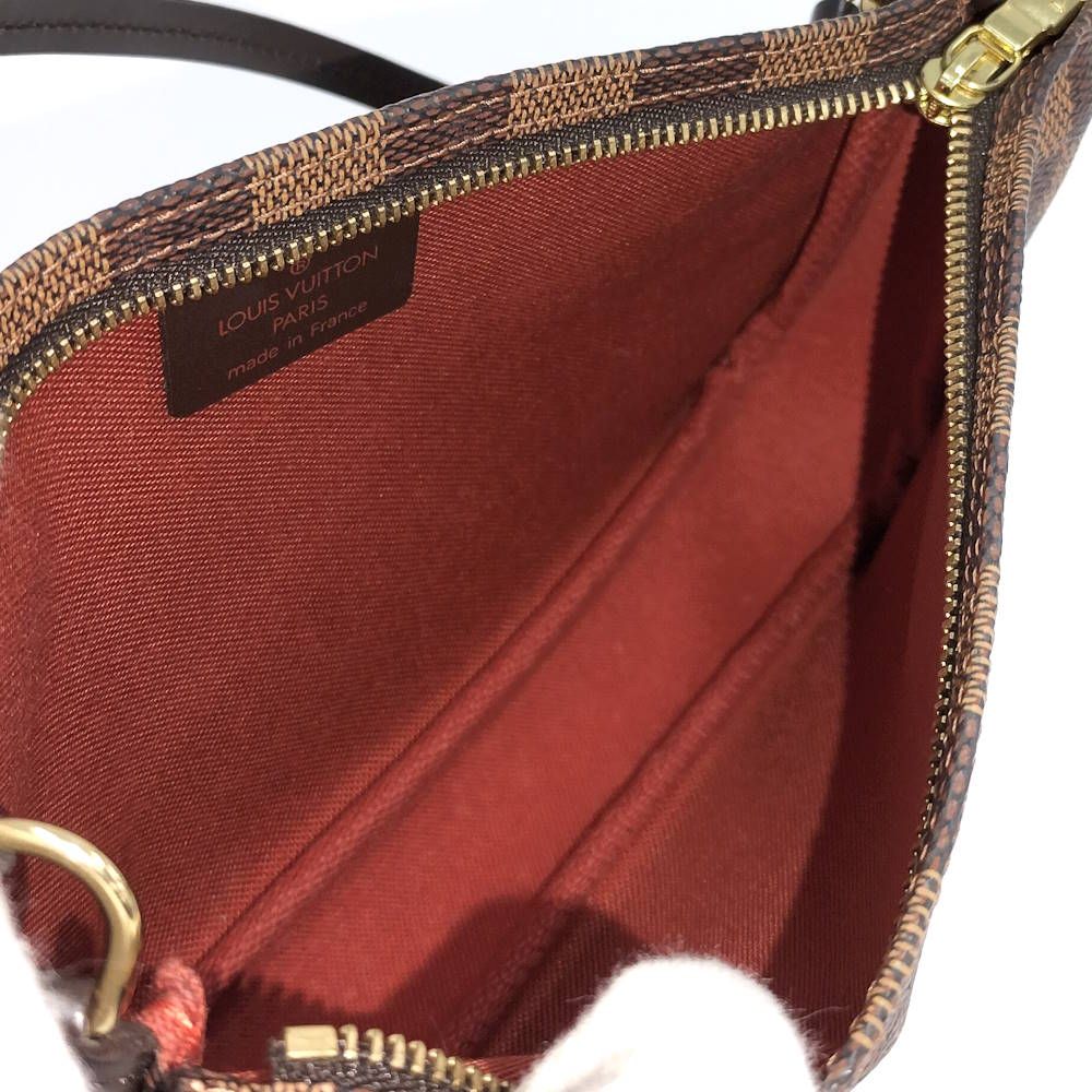 Louis Vuitton Navona Pouch Handbag Damier Ebene — view 9