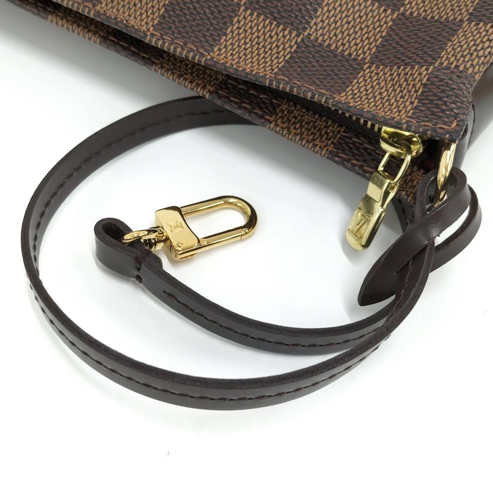 Louis Vuitton Navona Pouch Handbag Damier Ebene — view 7