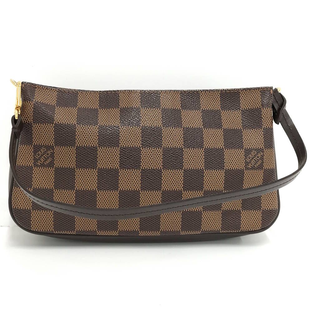 Louis Vuitton Navona Pouch Handbag Damier Ebene — view 2