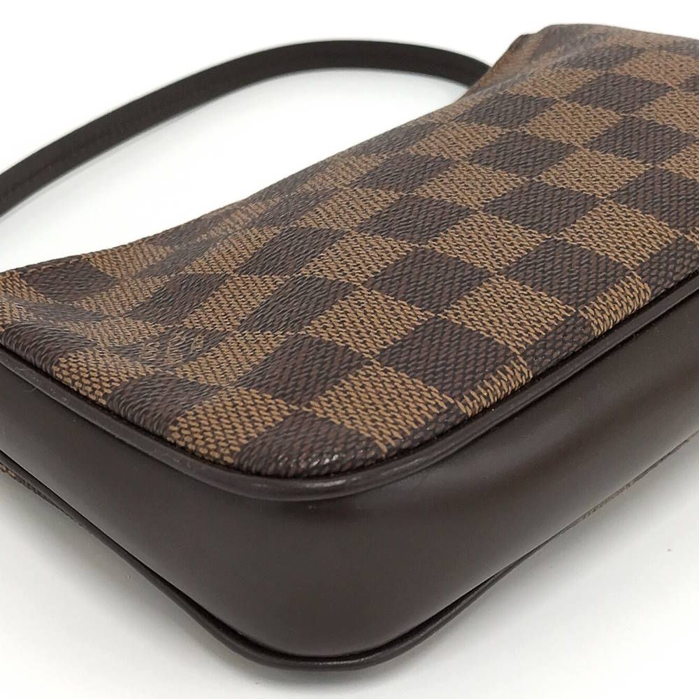 Louis Vuitton Navona Pouch Handbag Damier Ebene — view 4