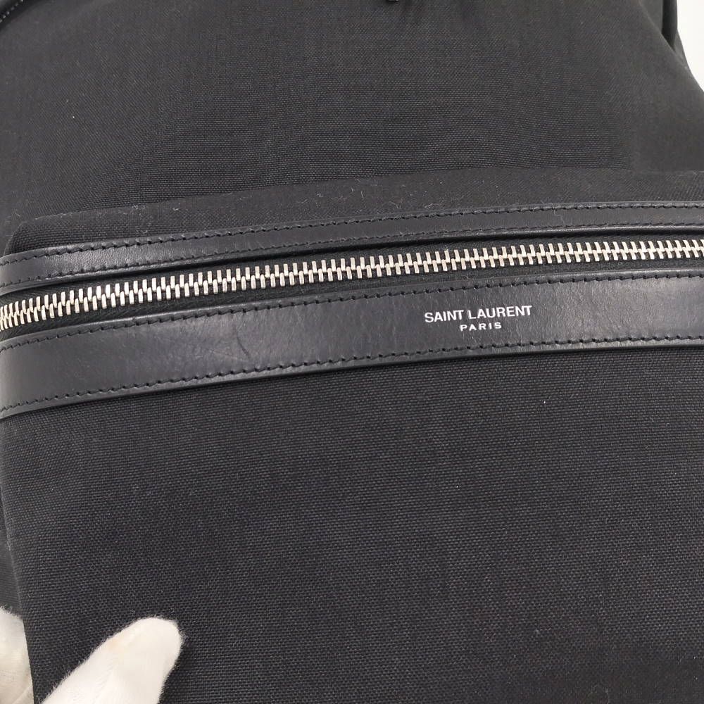 Saint Laurent Yves Backpack Canvas Black — view 7