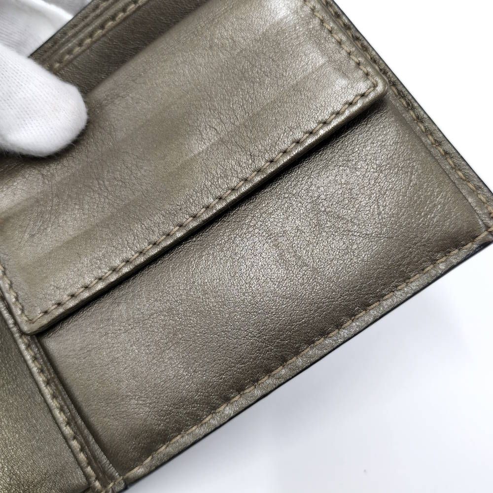 Gucci Bifold Wallet Leather Khaki — view 7