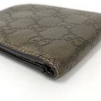 Gucci Bifold Wallet Leather Khaki — view 4