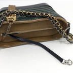 Chanel Gabriel de Chain Shoulder Bag Leather Green — view 7