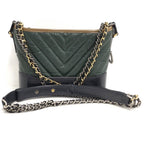 Chanel Gabriel de Chain Shoulder Bag Leather Green — view 2