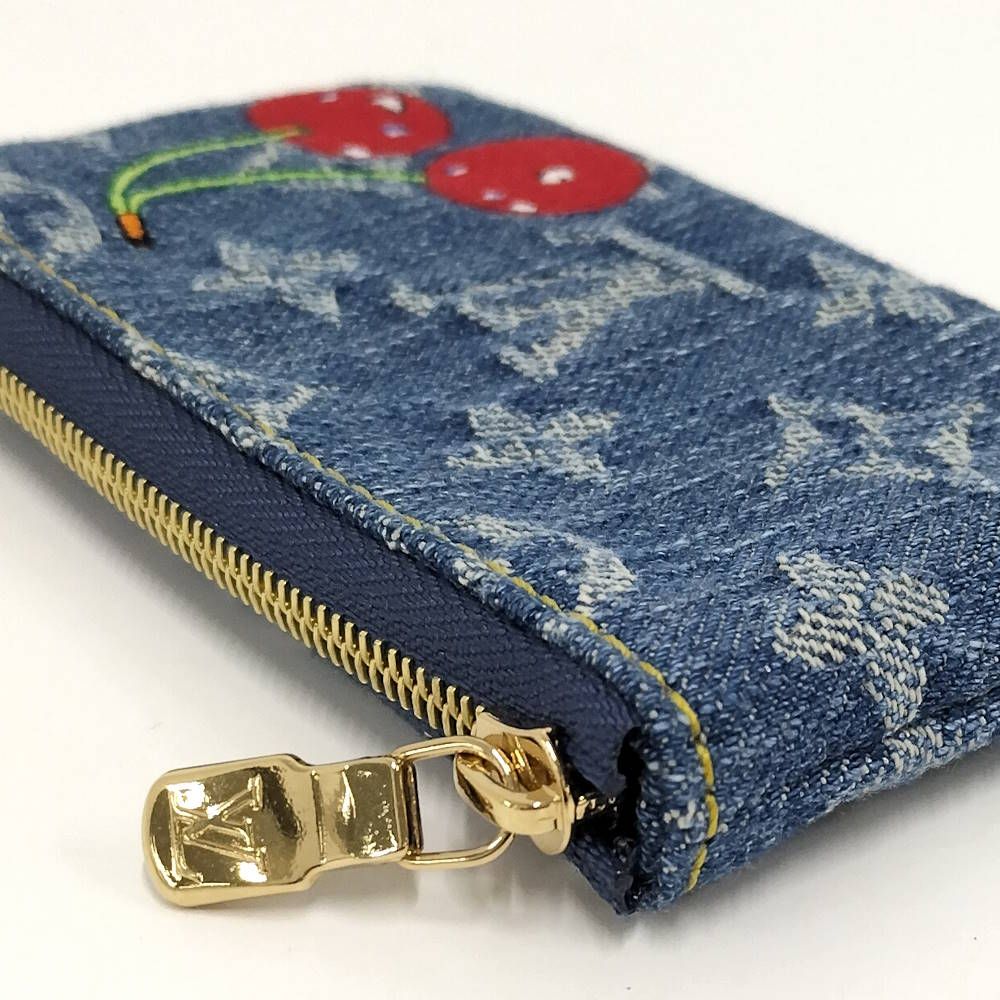 Louis Vuitton LV Tmpochette Cles Coin Case Takashi Murakami Monogram Denim — view 3