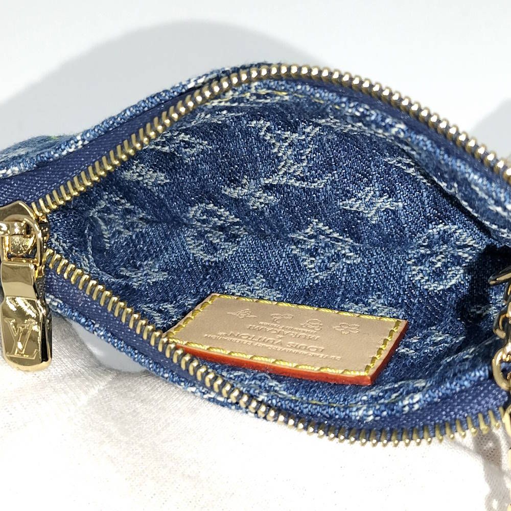 Louis Vuitton LV Tmpochette Cles Coin Case Takashi Murakami Monogram Denim — view 9