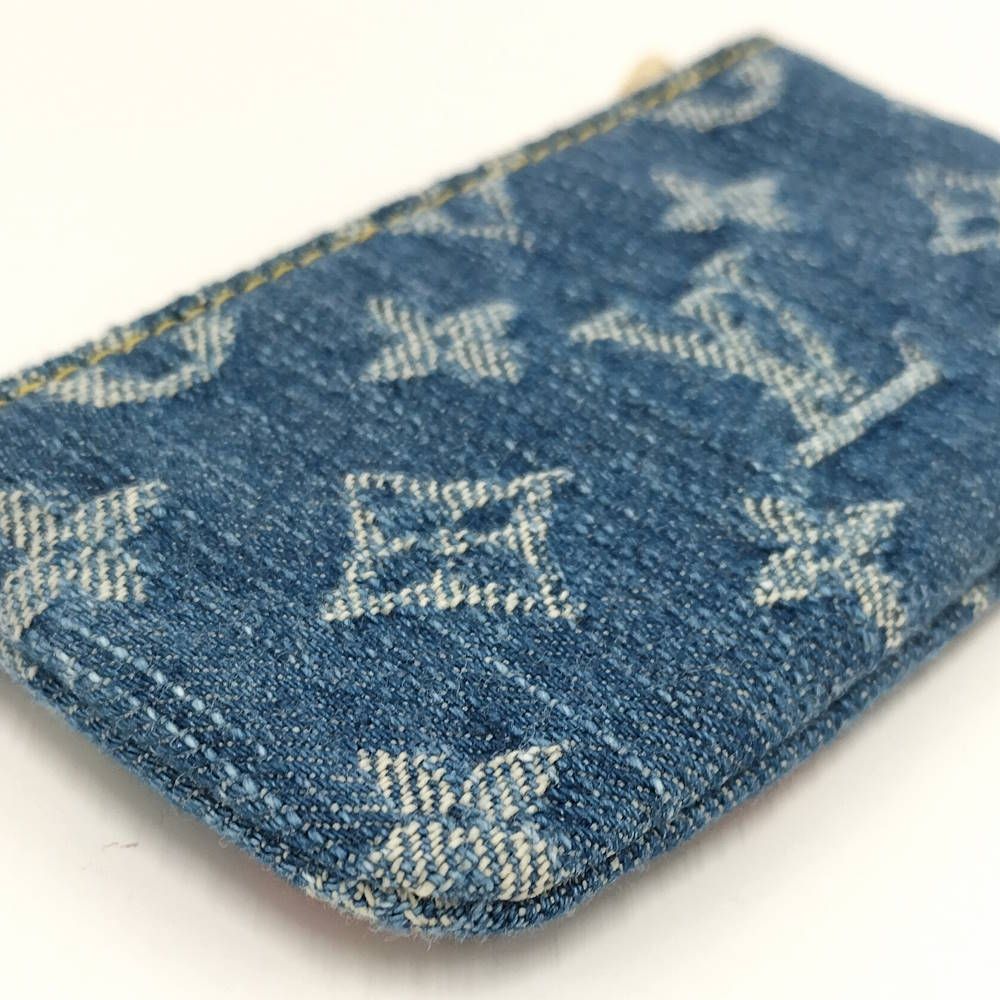 Louis Vuitton LV Tmpochette Cles Coin Case Takashi Murakami Monogram Denim — view 5