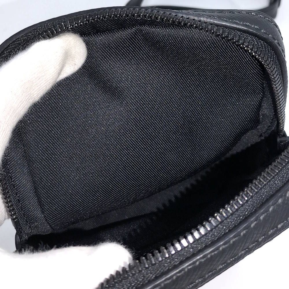 Louis Vuitton Danube Messenger Shoulder Bag Taiga Rainbow Noir Black — view 9