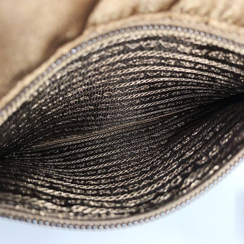 Prada Shoulder Bag Nylon Brown — view 8