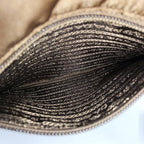 Prada Shoulder Bag Nylon Brown — view 8
