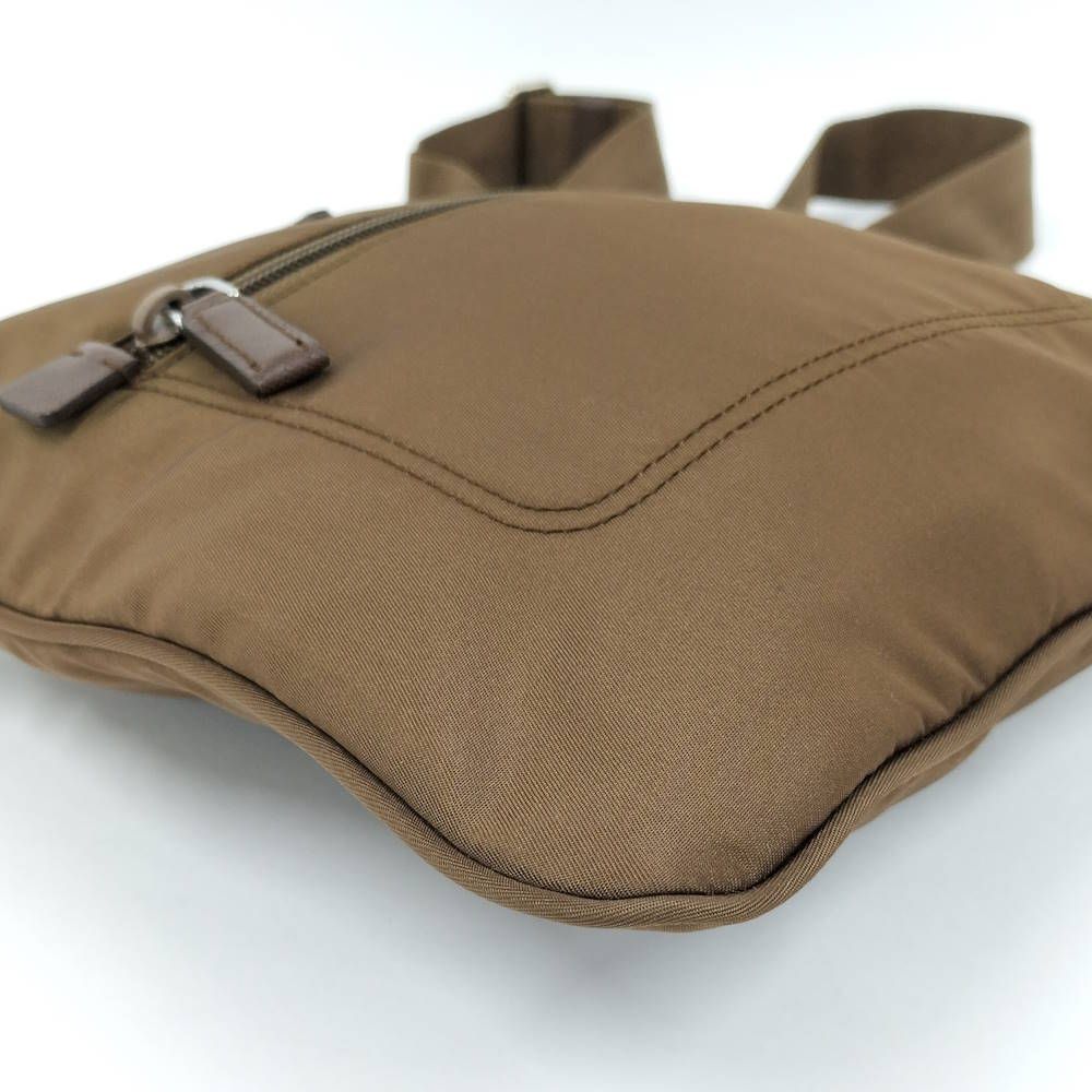 Prada Shoulder Bag Nylon Brown — view 5
