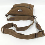 Prada Shoulder Bag Nylon Brown — view 6