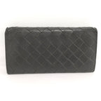 Bottega Veneta Bifold Wallet Intrecciato Leather Black Khaki — view 4