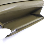 Bottega Veneta Bifold Wallet Intrecciato Leather Black Khaki — view 8