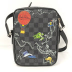 Louis Vuitton Danube PM NM Shoulder Bag Damier Graphite Map — view 2