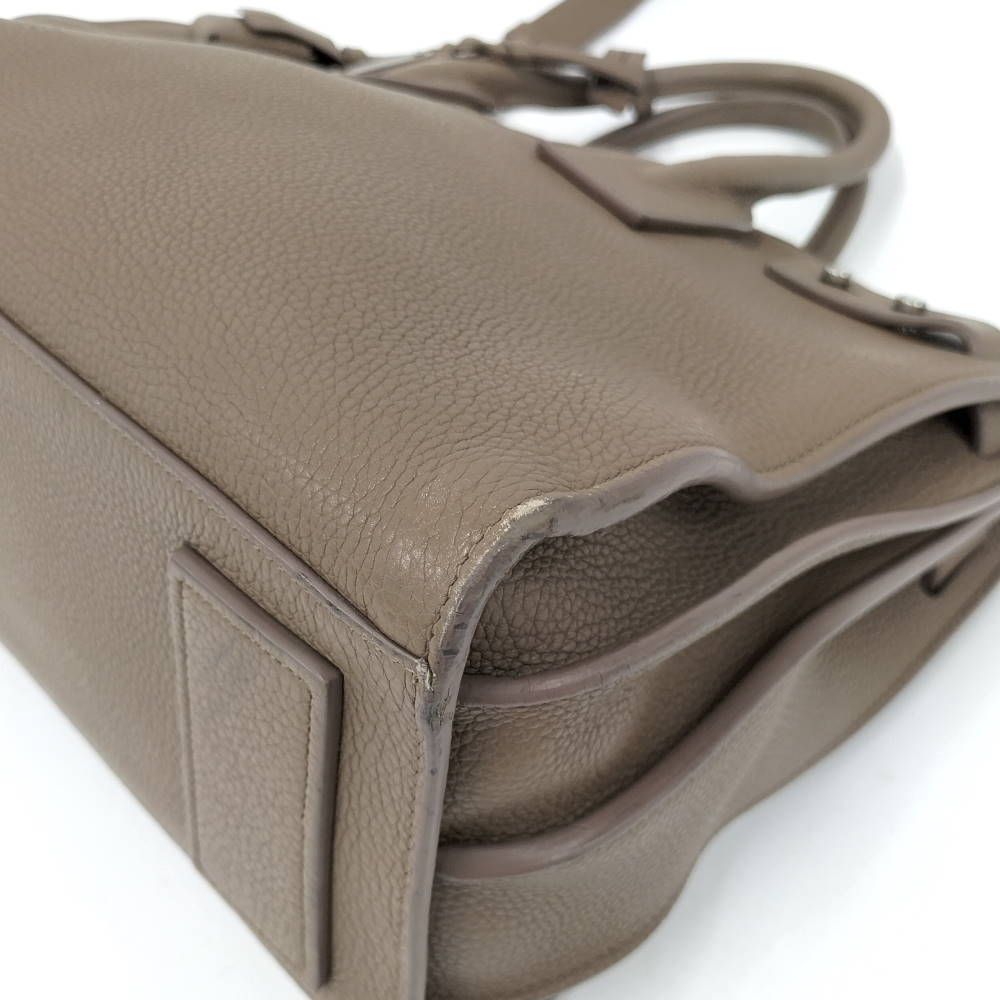 Saint Laurent 2-Way Bag Leather Brown — view 3