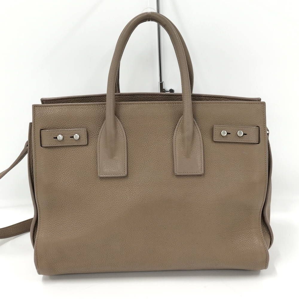 Saint Laurent 2-Way Bag Leather Brown — view 2
