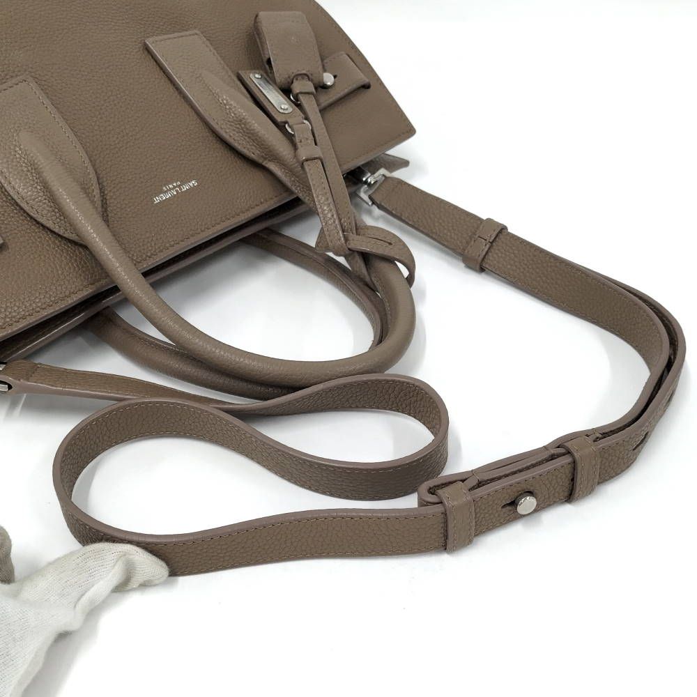 Saint Laurent 2-Way Bag Leather Brown — view 4