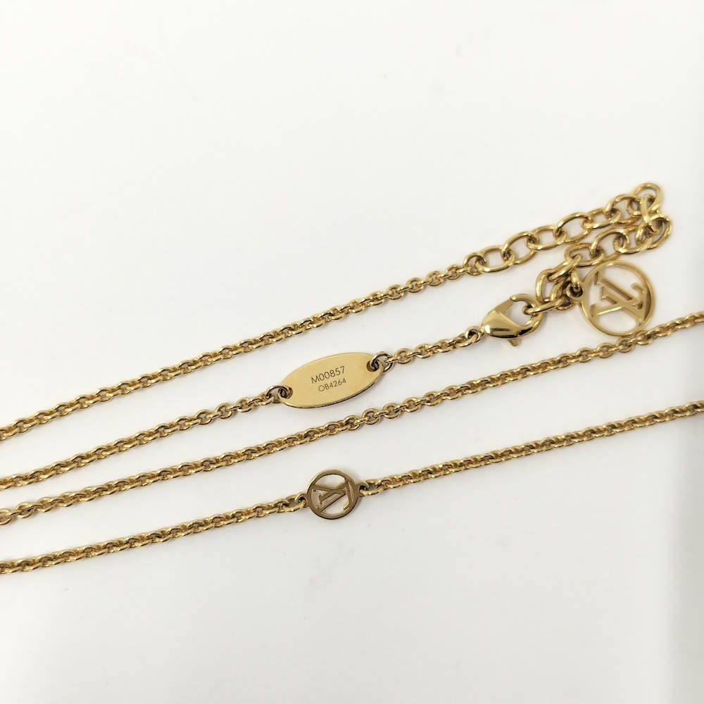 Louis Vuitton Necklace Essential Plated Gold — view 8