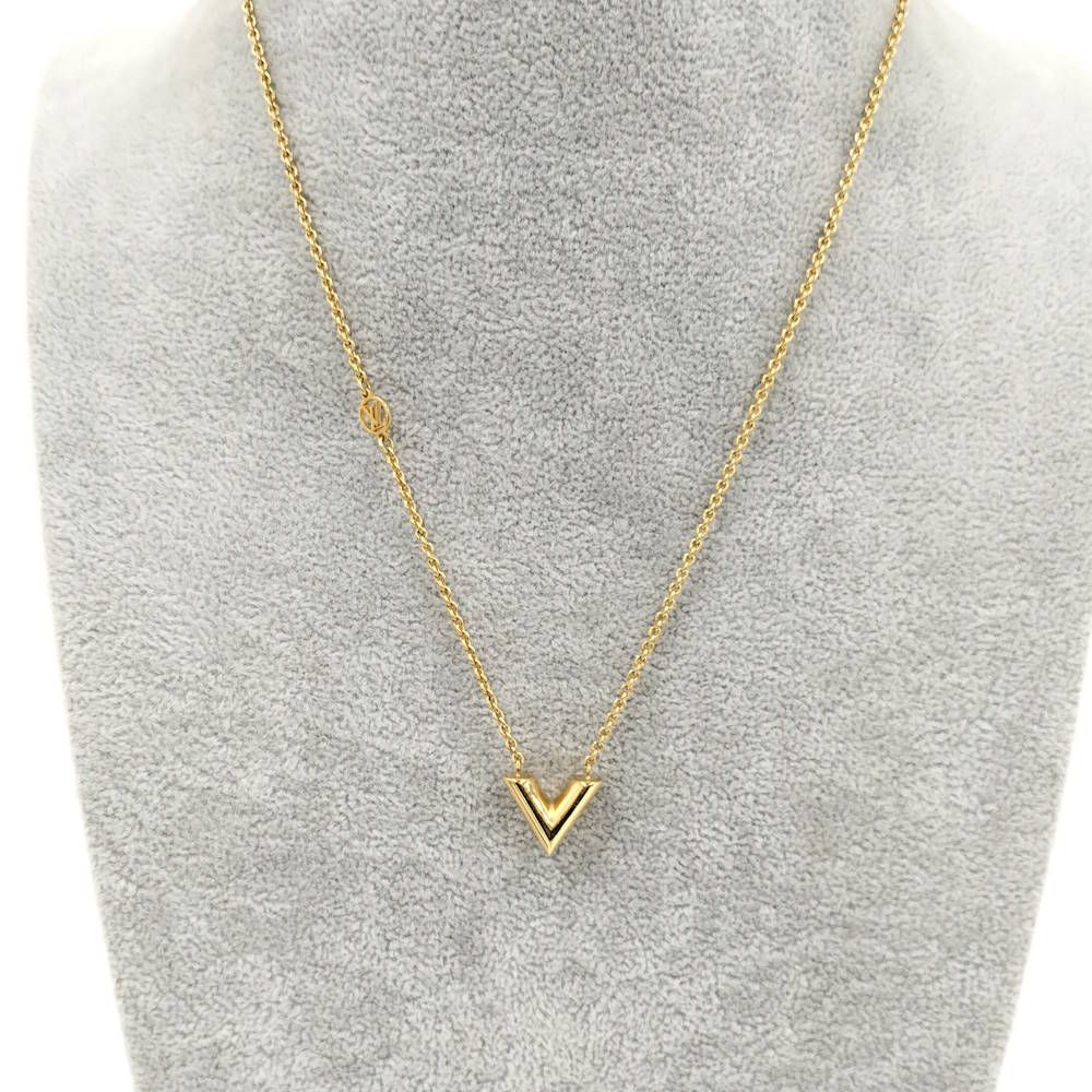 Louis Vuitton Necklace Essential Plated Gold — view 9