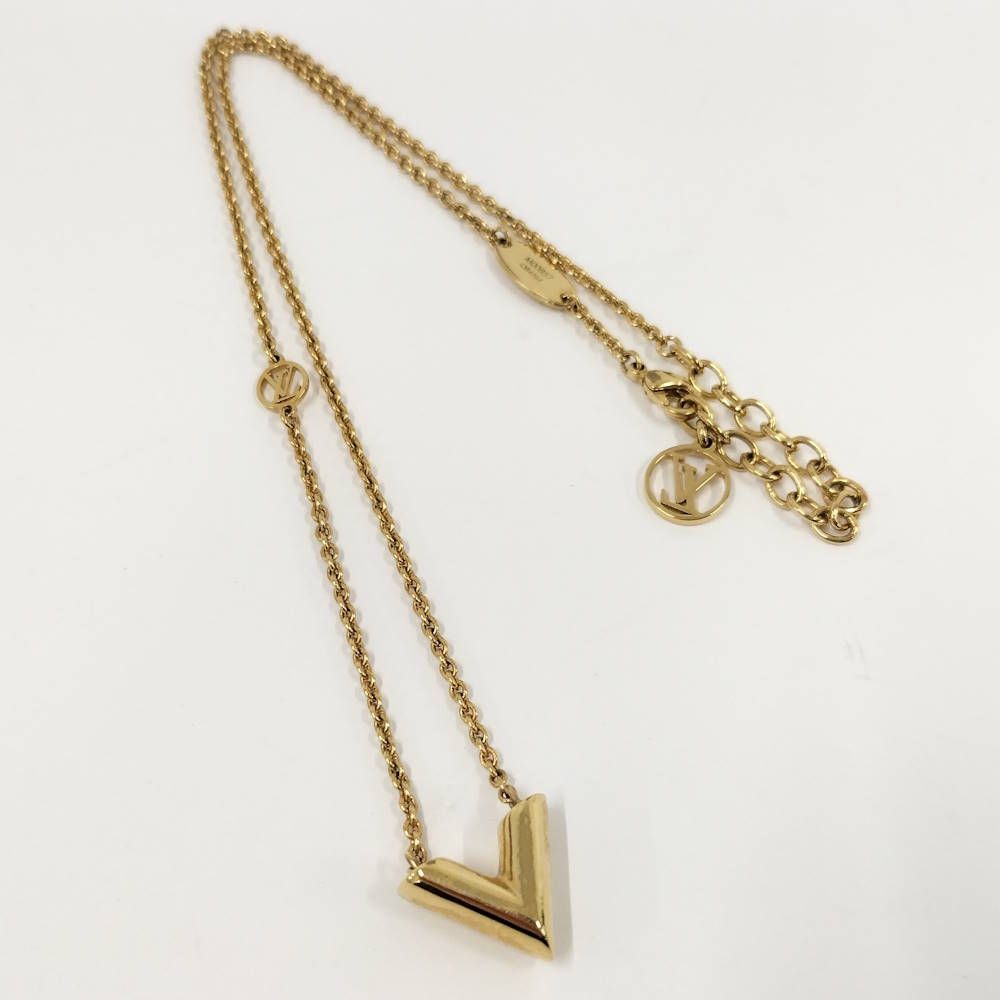 Louis Vuitton Necklace Essential Plated Gold — view 3