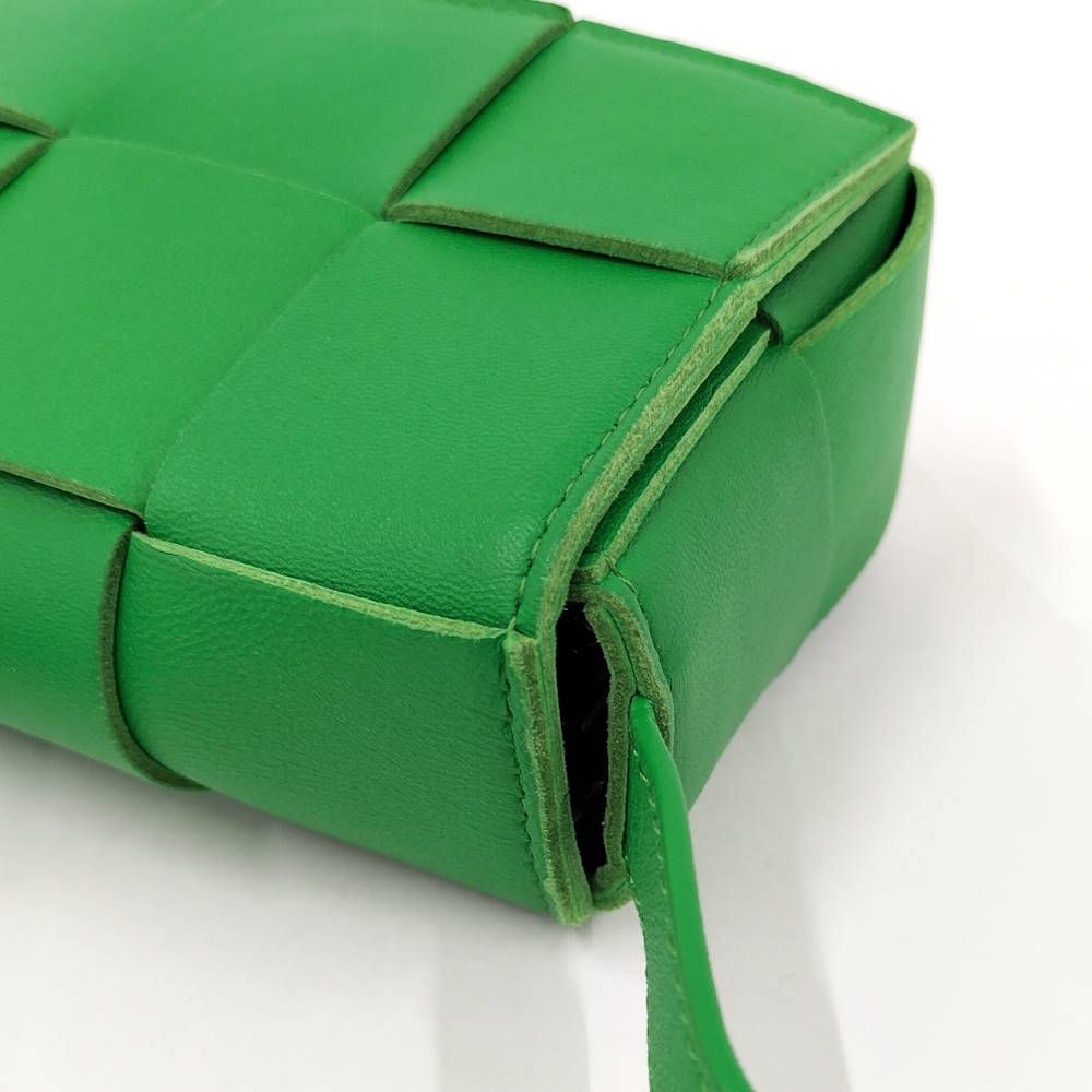 Bottega Veneta Shoulder Bag Candy Cassette Intrecciato Leather Green — view 6