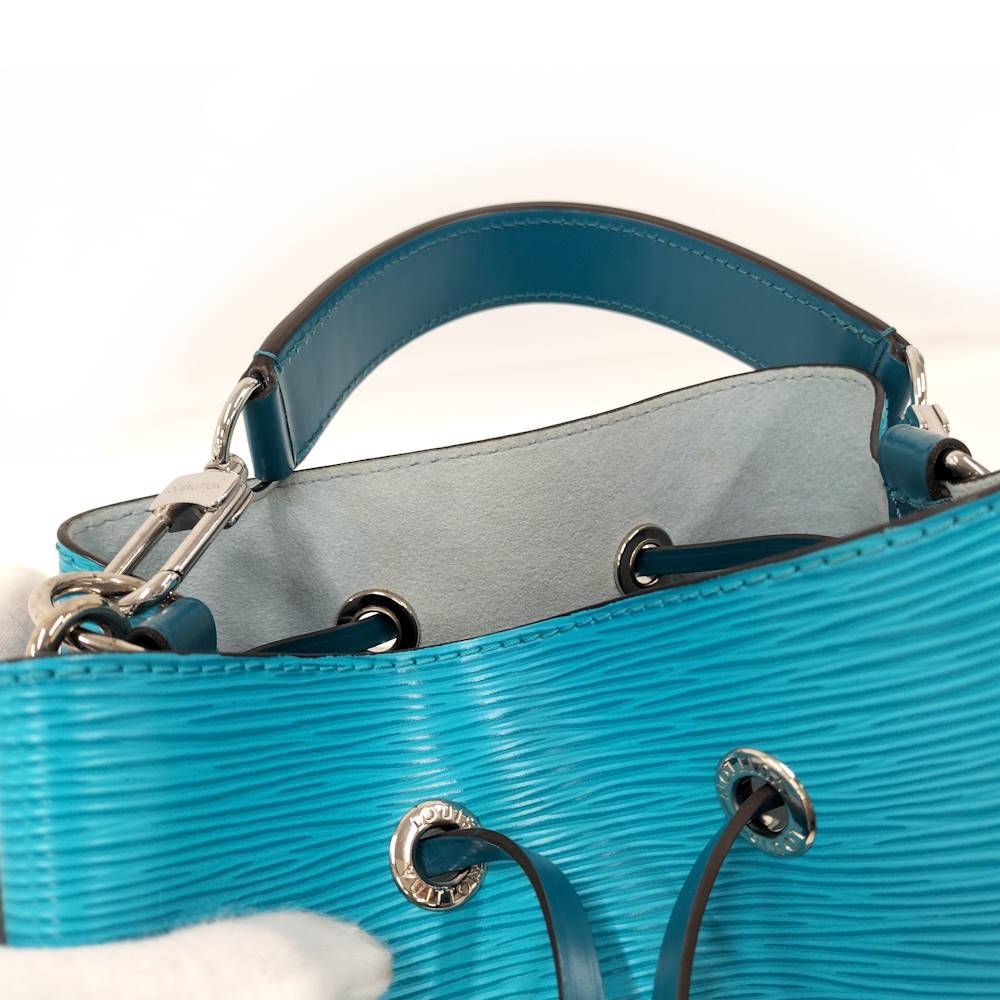 Louis Vuitton 2-Way Shoulder Bag Neo Noe BB Epi Turquoise Blue — view 8
