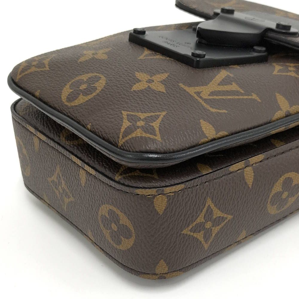 Louis Vuitton S Lock Vertical Wearable Wallet Shoulder Bag Monogram Macassar — view 3