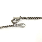 Louis Vuitton Pendant Monogram Chain Necklace LV Initial Plated Blue Silver — view 5