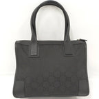 Gucci Tote Shoulder Bag GG Nylon Canvas Black — view 2