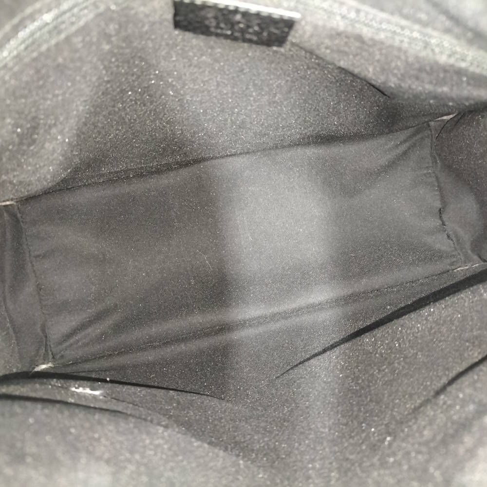 Gucci Tote Shoulder Bag GG Nylon Canvas Black — view 9