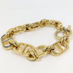 Dior Bracelet CD Logo Plated Gold — view 4