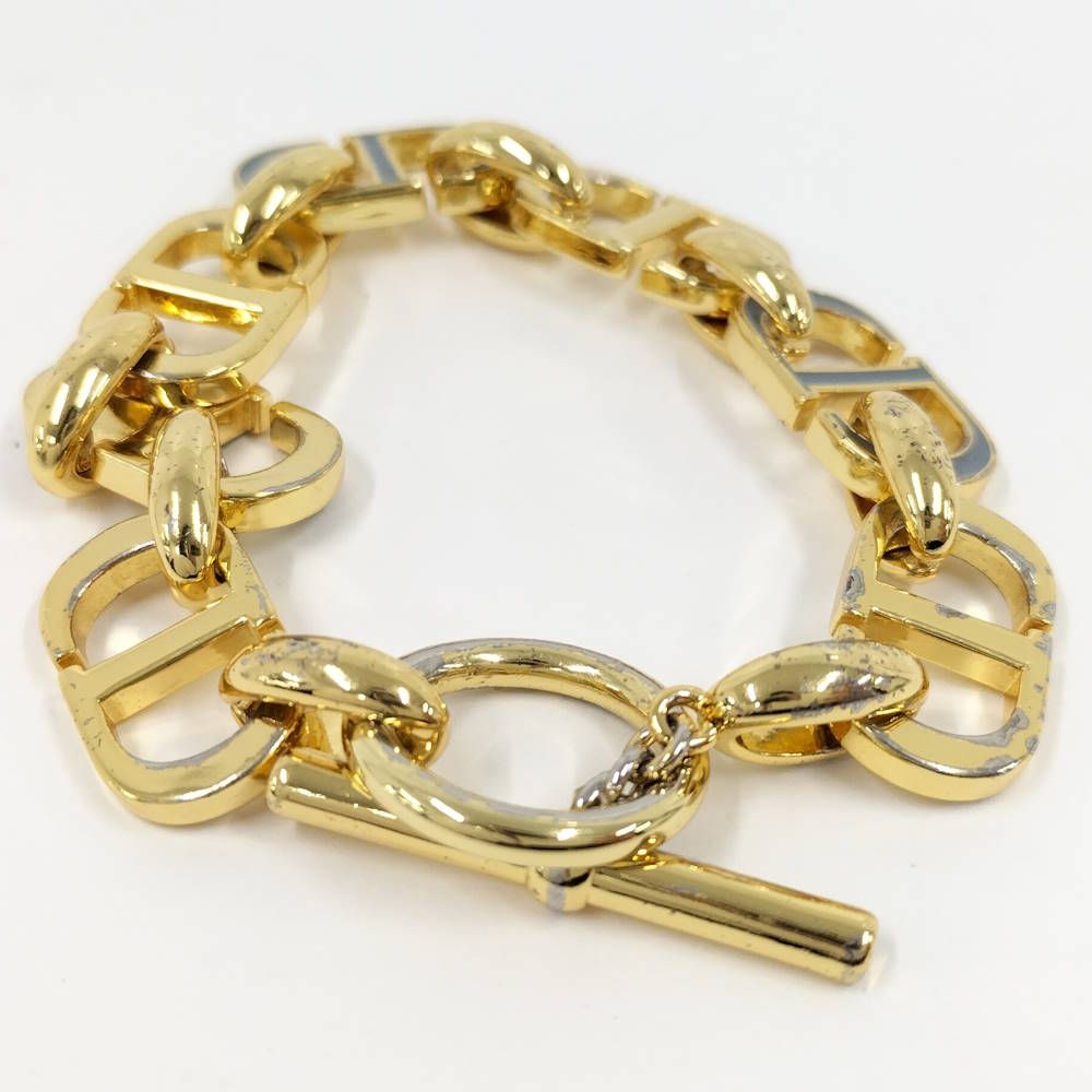 Dior Bracelet CD Logo Plated Gold — view 3