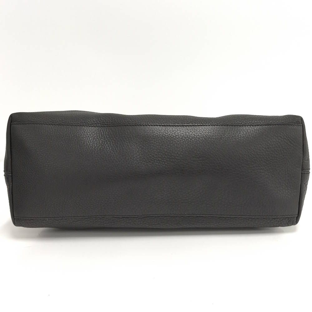Gucci Chain Shoulder Bag Interlocking Leather Black — view 7