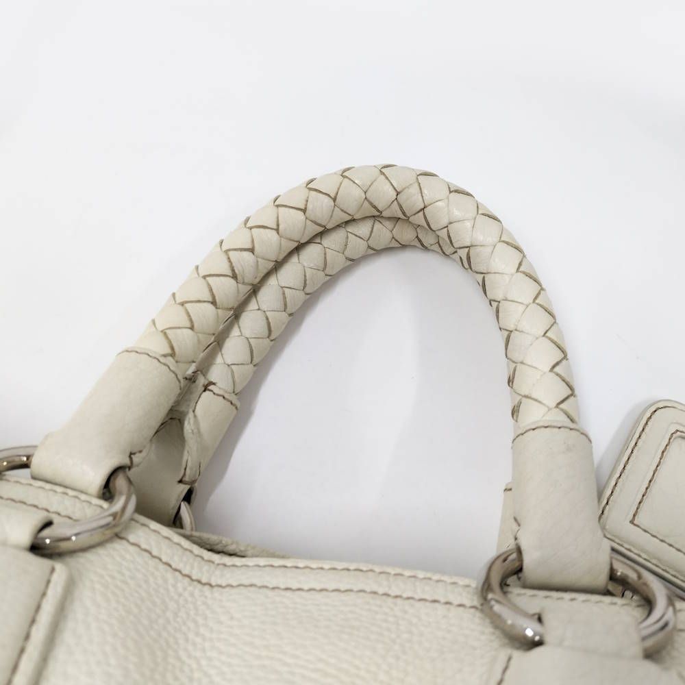 Prada 2-Way Tote Leather White — view 5
