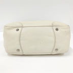 Prada 2-Way Tote Leather White — view 8