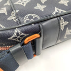 Louis Vuitton Danube PM Shoulder Bag Upside Down Monogram Ink Navy — view 7
