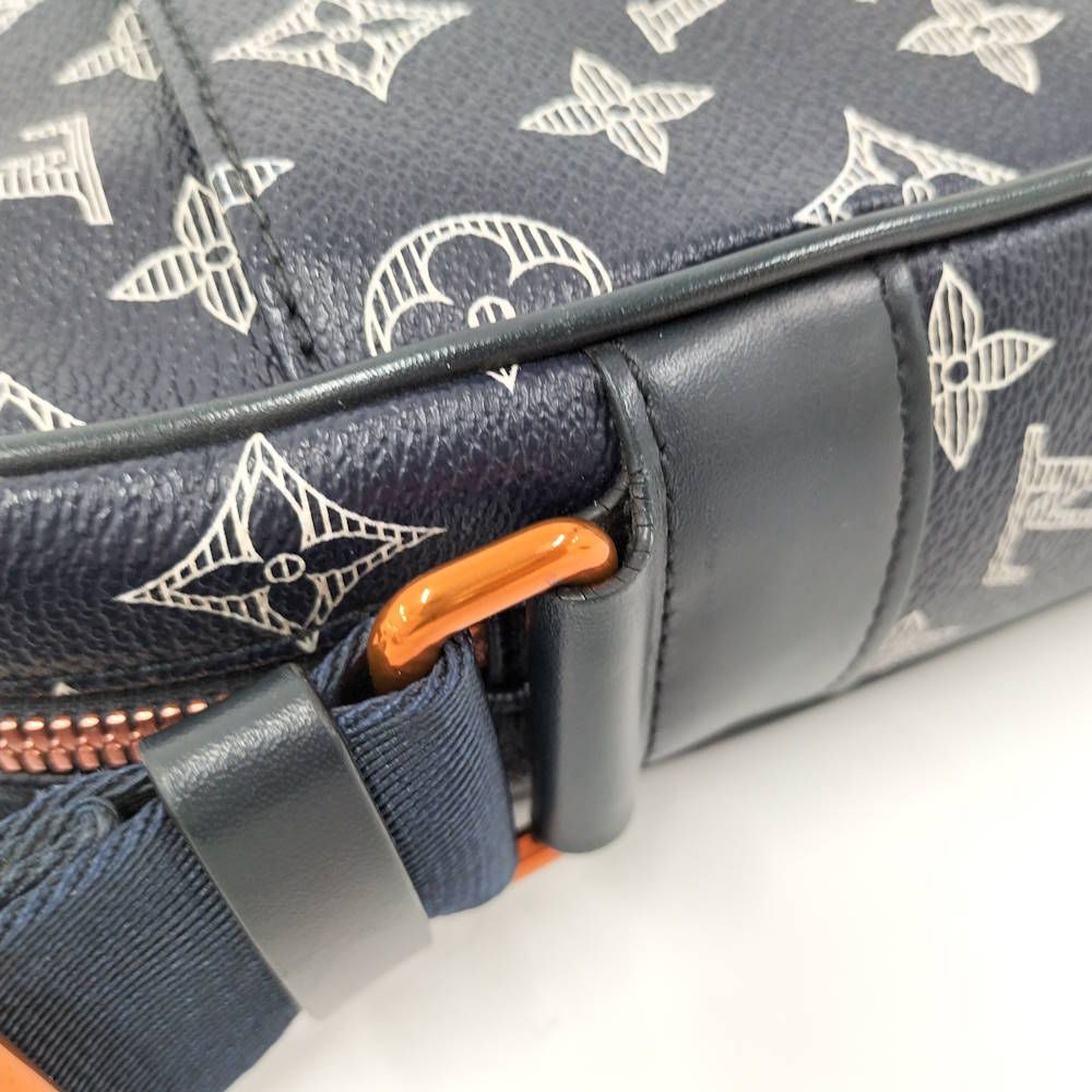 Louis Vuitton Danube PM Shoulder Bag Upside Down Monogram Ink Navy — view 7