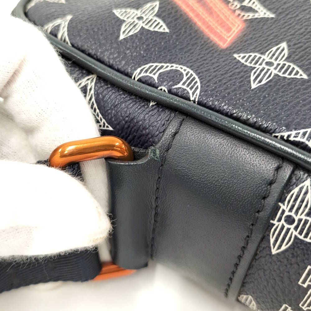 Louis Vuitton Danube PM Shoulder Bag Upside Down Monogram Ink Navy — view 6