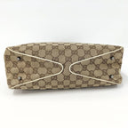 Gucci Tote GG Canvas Leather Beige Brown — view 8