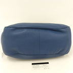 Prada Shoulder Bag Vitello Daino Leather Blue — view 4