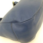 Prada Shoulder Bag Vitello Daino Leather Blue — view 3