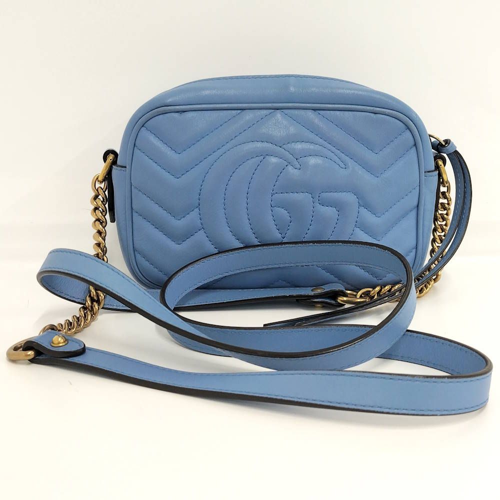 Gucci GG Marmont Shoulder Bag Blue — view 2
