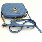 Gucci GG Marmont Shoulder Bag Blue — view 7